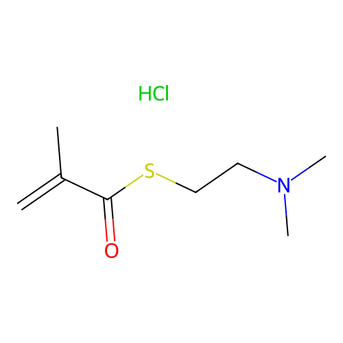 S-[2-(dimethylamino)ethyl] 2-methylprop-2-enethioate;hydrochloride structure
