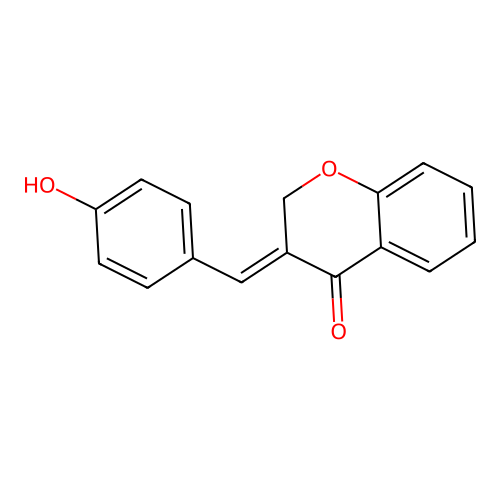 3-(4-Hydroxybenzylidene) chroman-4-one structure