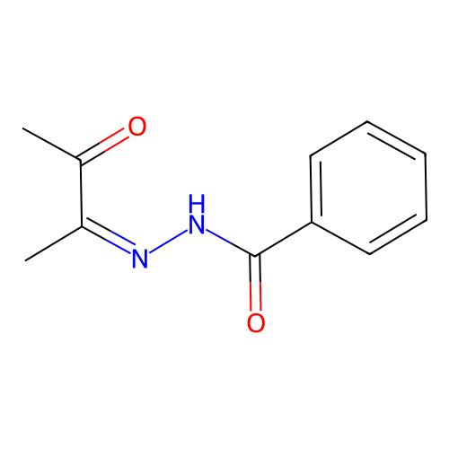 N-(3-oxobutan-2-ylideneamino)benzamide structure