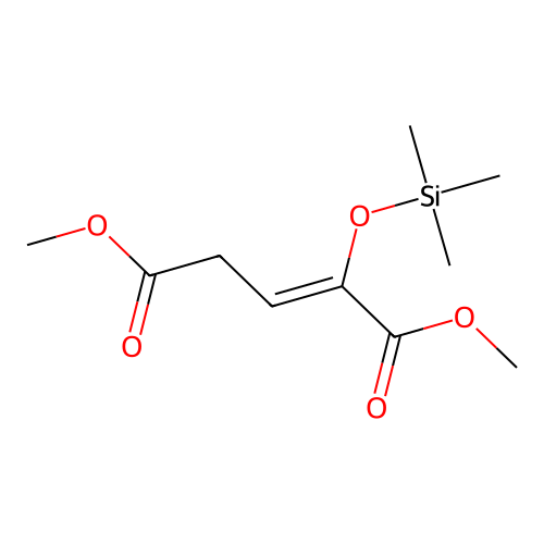 Dimethyl 2-trimethylsilyloxypent-2-enedioate structure