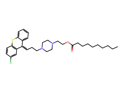 Zuclopenthixol decanoate structure