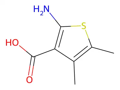 2-Amino-4,5-dimethylthiophene-3-carboxylic acid structure