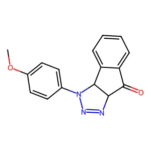 Indeno(1,2-d)triazol-8(3H)-one, 3a,8a-dihydro-3-(4-methoxyphenyl)- structure