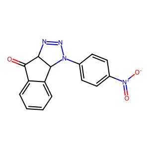 Indeno[1,2-d]triazol-8(3H)-one,3a,8a-dihydro-3-(4-nitrophenyl structure