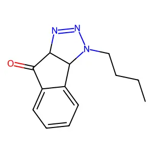 Indeno(1,2-d)triazol-8(3H)-one, 3-butyl-3a,8a-dihydro- structure