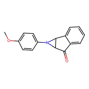 Indeno(1,2-b)azirin-6(1H)-one,1 a,6a-dihydro-1-(4-methoxyphenyl)- structure