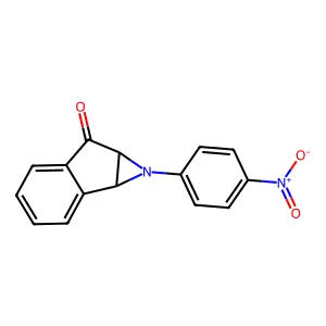 Indeno(1,2-b)azirin-6(1H)-one, 1a,6a-dihydro-1-(4-nitrophenyl)- structure