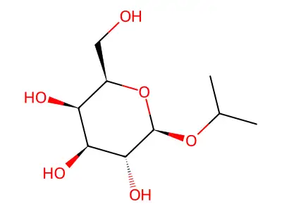 Isopropyl-beta-galactopyranoside structure