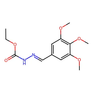 ethyl N-[(3,4,5-trimethoxyphenyl)methylideneamino]carbamate structure