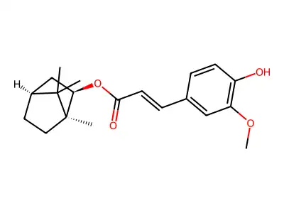 Bornyl ferulate structure