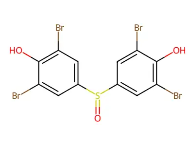 4,4'-Sulfinylbis(2,6-dibromophenol) structure