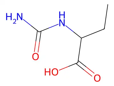 2-(carbamoylamino)butanoic Acid structure
