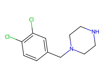 1-(3,4-Dichlorobenzyl)piperazine structure