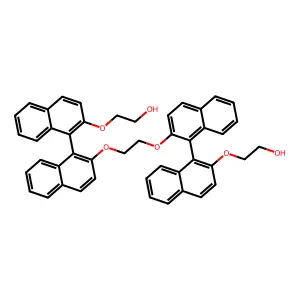 2-[1-[2-[2-[1-[2-(2-hydroxyethoxy)naphthalen-1-yl]naphthalen-2-yl]oxyethoxy]naphthalen-1-yl]naphthalen-2-yl]oxyethanol structure
