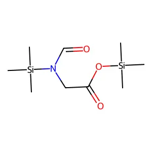 Glycine, N-formyl-N-(trimethylsilyl)-, trimethylsilyl ester structure