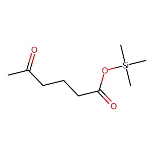 Trimethylsilyl 5-oxohexanoate structure