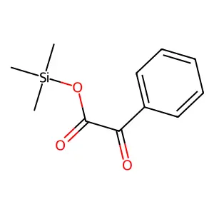 Benzeneacetic acid, alpha-oxo-, trimethylsilyl ester structure