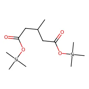 Pentanedioic acid, 3-methyl-, bis(trimethylsilyl) ester structure
