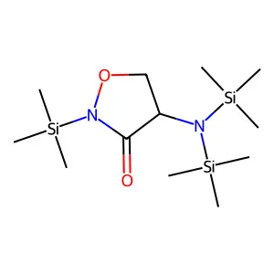 4-[Bis(trimethylsilyl)amino]-2-(trimethylsilyl)-3-isoxazolidinone structure