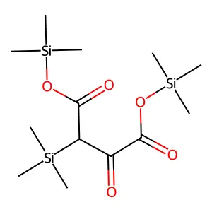Butanedioic acid, oxo(trimethylsilyl)-, bis(trimethylsilyl) ester structure