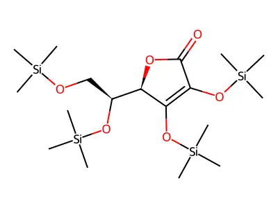L-Ascorbic acid, 2,3,5,6-tetrakis-O-(trimethylsilyl)- structure