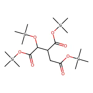 Isocitric acid (4TMS) structure