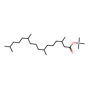 Trimethylsilyl 3,7,11,15-tetramethylhexadecanoate structure