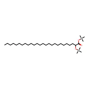 Trimethylsilyl 2-trimethylsilyloxyhexacosanoate structure