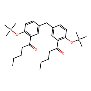 1-Pentanone, 1,1'-[methylenebis[6-[(trimethylsilyl)oxy]-3,1-phenylene]]bis- structure