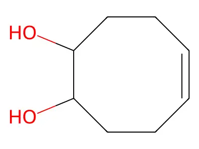 Cyclooct-5-ene-1,2-diol structure