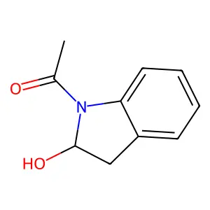 2-Indolinol, 1-acetyl- structure