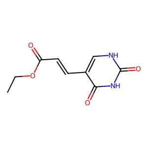 (E)-Ethyl 3-(2,4-dioxo-1,2,3,4-tetrahydropyrimidin-5-YL)acrylate structure