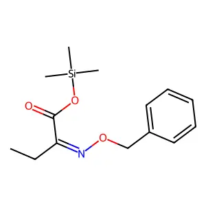 2-[(Phenylmethoxy)imino]butanoic acid trimethylsilyl ester structure