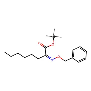 2-[(Phenylmethoxy)imino]octanoic acid trimethylsilyl ester structure