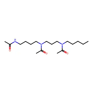 Acetamide, N-[4-(acetylamino)butyl]-N-[3-(acetylpentylamino)propyl]- structure