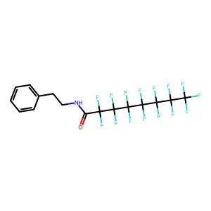 Octanamide, 2,2,3,3,4,4,5,5,6,6,7,7,8,8,8-pentadecafluoro-N-(2-phenylethyl)- structure