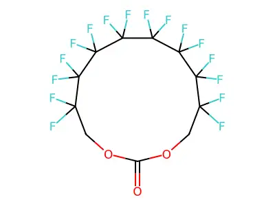 Carbonic acid, 1,1,2,2,3,3,4,4,5,5,6,6,7,7,8,8-hexadecafluoro-1,8-octanediyl dimethyl ester structure