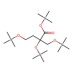 Butanoicacid,2,4-bis[ oxy]-2-[[ oxy]methyl]-,trimethylsilylester structure