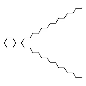 15-Cyclohexylnonacosane structure