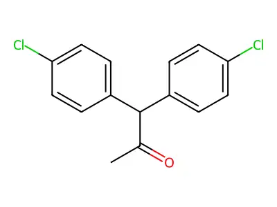 2-Propanone, 1,1-bis(4-chlorophenyl)- structure