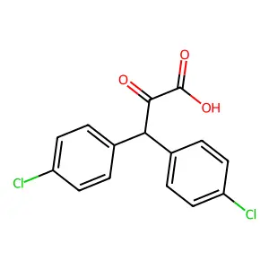 3,3-双(4-氯苯基)-2-氧代丙酸 structure