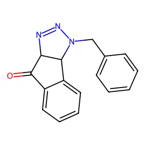 Indeno[1,2-d]triazol-8(3H)-one,3a,8a-dihydro-3-(phenylmethyl structure