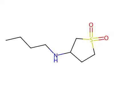 N-Butyl-1,1-dioxo-1lambda~6~-thiolan-3-aminium structure
