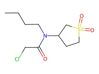 N-Butyl-2-chloro-N-(1,1-dioxidotetrahydrothiophen-3-yl)acetamide structure