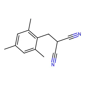 2-[(2,4,6-Trimethylphenyl)methyl]propanedinitrile structure