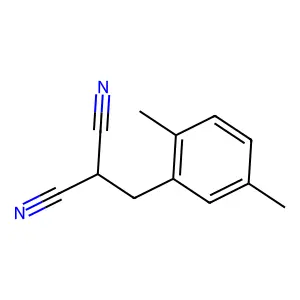2-[(2,5-Dimethylphenyl)methyl]propanedinitrile structure