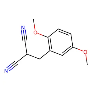 2-[(2,5-Dimethoxyphenyl)methyl]propanedinitrile structure