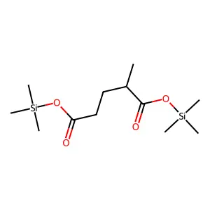 Pentanedioic acid, 2-methyl-, bis(trimethylsilyl) ester structure