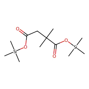 Butanedioic acid, 2,2-dimethyl-, bis(trimethylsilyl) ester structure