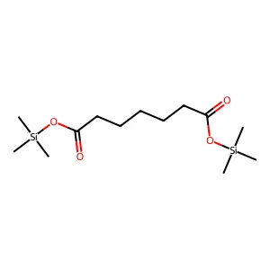 Heptanedioic acid, bis(trimethylsilyl) ester structure